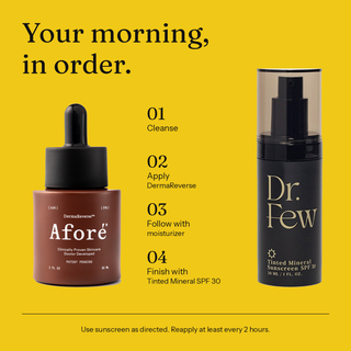 The Study Routine: DermaReverse and Tinted Mineral Sunscreen