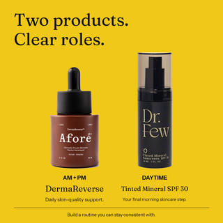 The Study Routine: DermaReverse and Tinted Mineral Sunscreen